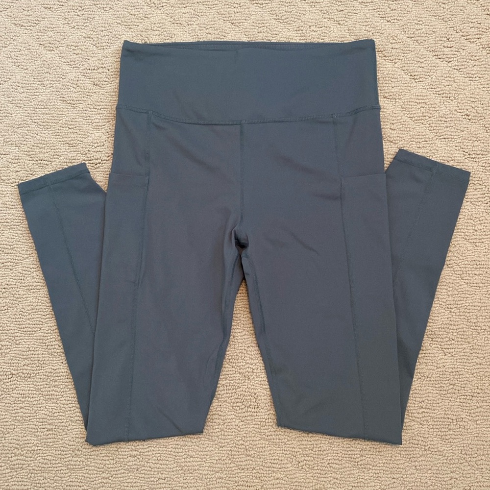 High-Waist Performance Leggings - Dark Slate